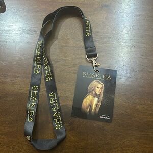Shakira El Dorado World Tour VIP Pass With Lanyard